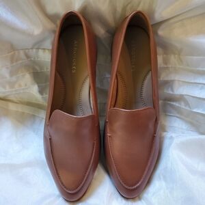 AEROSOLES Women’s Brown Leather Loafers